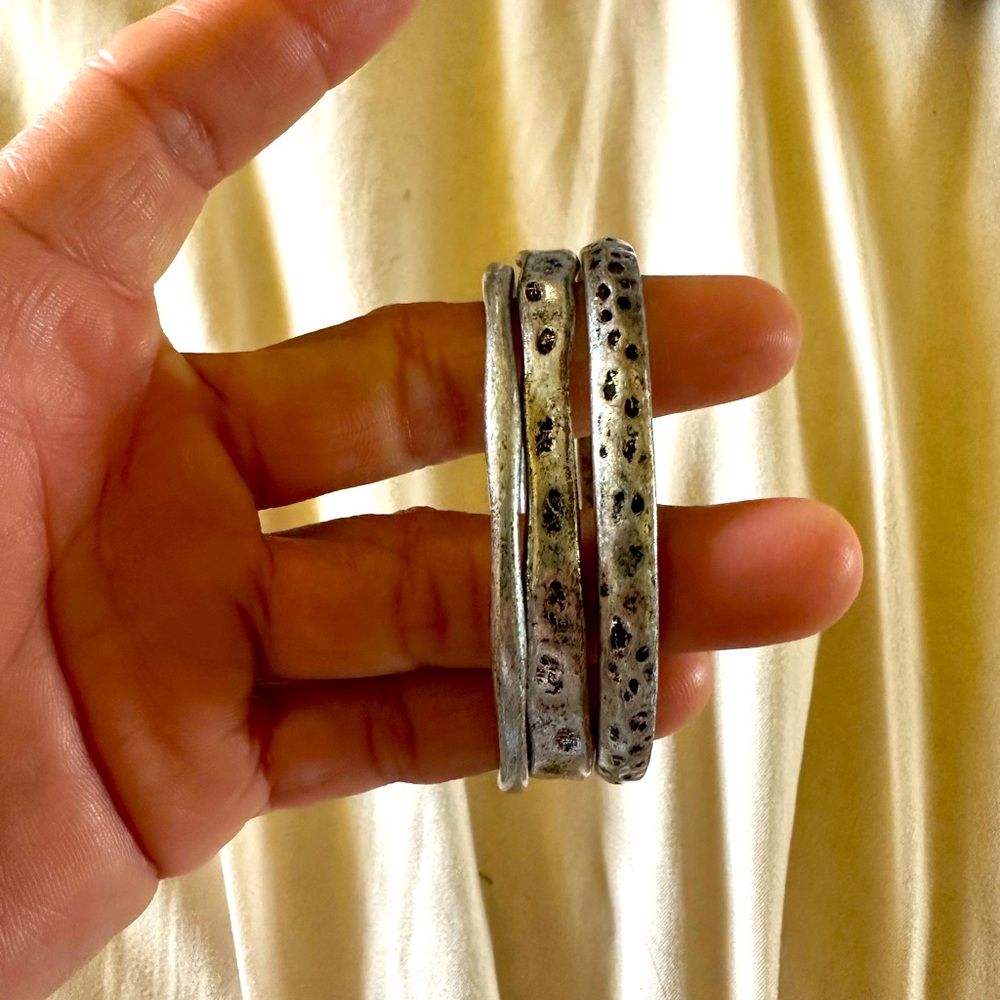 Intricate Silver Vintage-Style Bracelets
